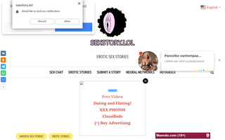 Скриншот сайта sexstory.lol